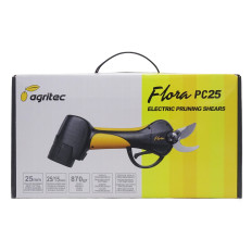 Forbice potatura Flora PC25 pota 2 batterie 2,5A lame acciaio stampato Agritec