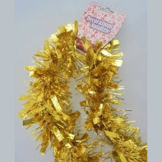 Decorazione natalizia dorata albero Natale filo decorativo oro 2,70mt