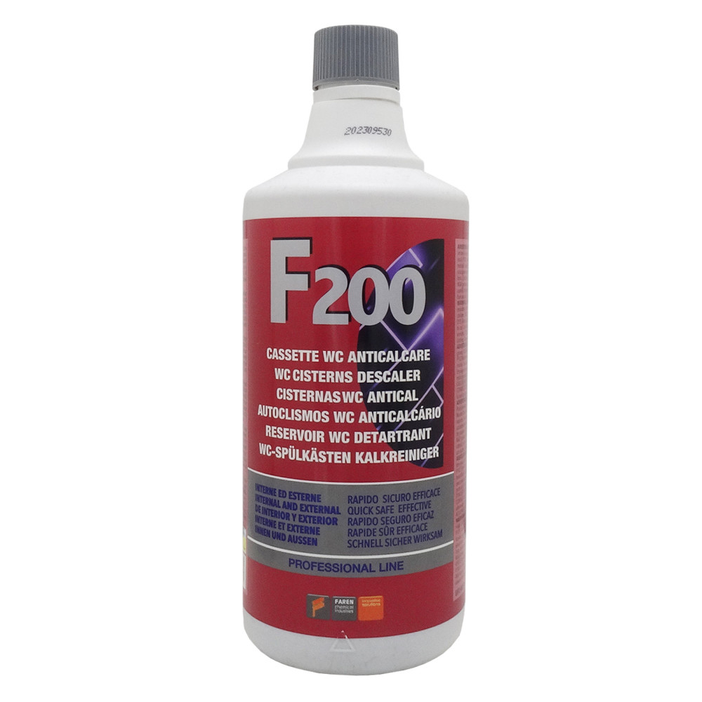 Faren F200 anticalcare disincrostante cassetta wc vaschetta interna esterna 1lt