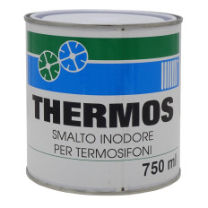 Vernice smalto per radiatori termosifoni bianca satinata all'acqua inodore 750ml