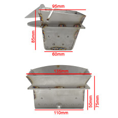 Braciere stufa a pellet MCZ 43640131 crogiolo acciaio originale