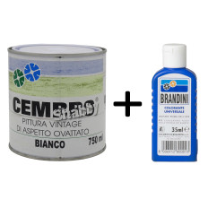 Pittura shabby chic bianco vintage extra opaca inodore mobili arredi legno 750ml