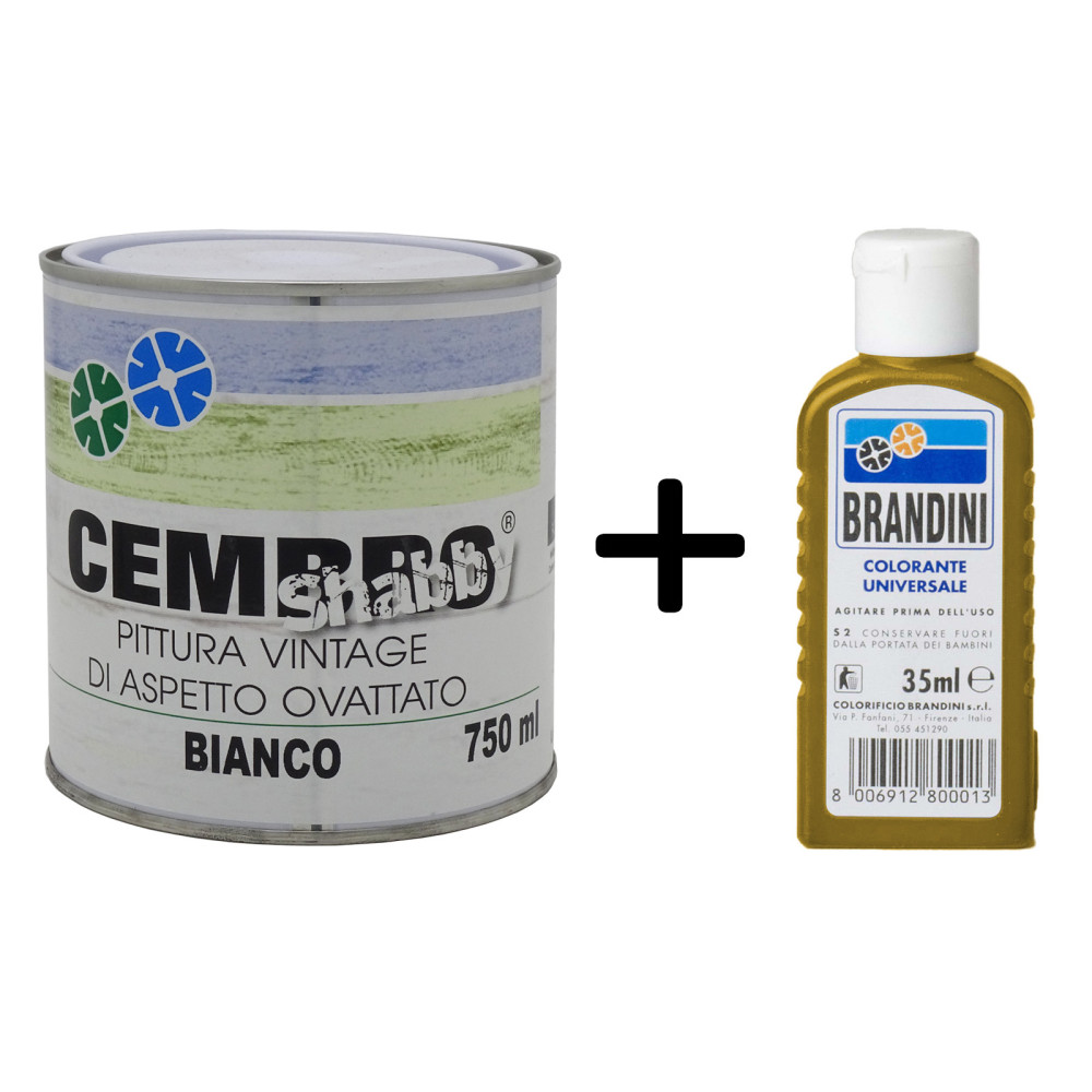 Pittura shabby chic bianco vintage extra opaca inodore mobili arredi legno 750ml