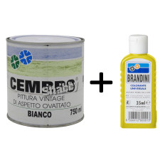 Pittura shabby chic bianco vintage extra opaca inodore mobili arredi legno 750ml