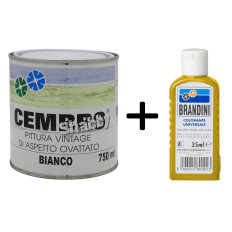 Pittura shabby chic bianco vintage extra opaca inodore mobili arredi legno 750ml