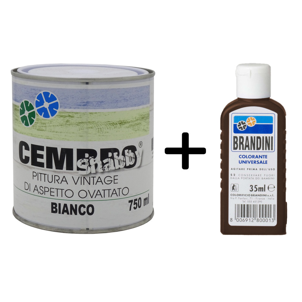 Pittura shabby chic bianco vintage extra opaca inodore mobili arredi legno 750ml