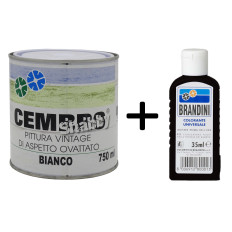 Pittura shabby chic bianco vintage extra opaca inodore mobili arredi legno 750ml