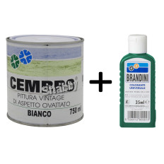 Pittura shabby chic bianco vintage extra opaca inodore mobili arredi legno 750ml