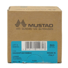 Viti autoperforanti testa svasata piana Mustad drillex acciaio zincato metallo