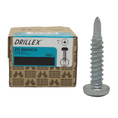 Viti autoperforanti testa cilindrica Mustad drillex acciaio zincato a ferro