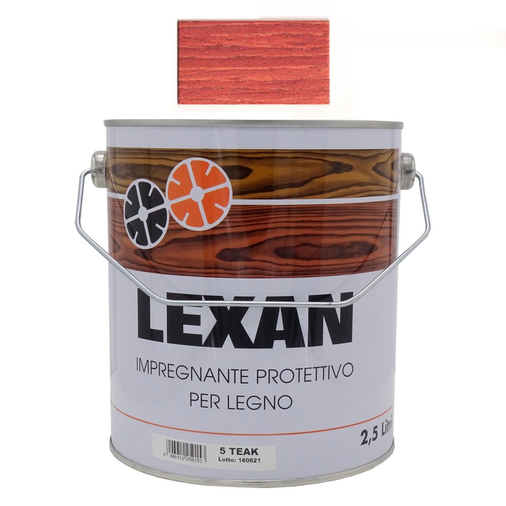 Vernice impregnante legno esterno sintetico solvente 2,5lt Brandini colori