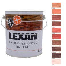 Vernice impregnante legno esterno sintetico solvente 2,5lt Brandini colori