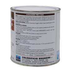 Impregnante legno esterno sintetico cerato professionale solvente 750ml Brandini