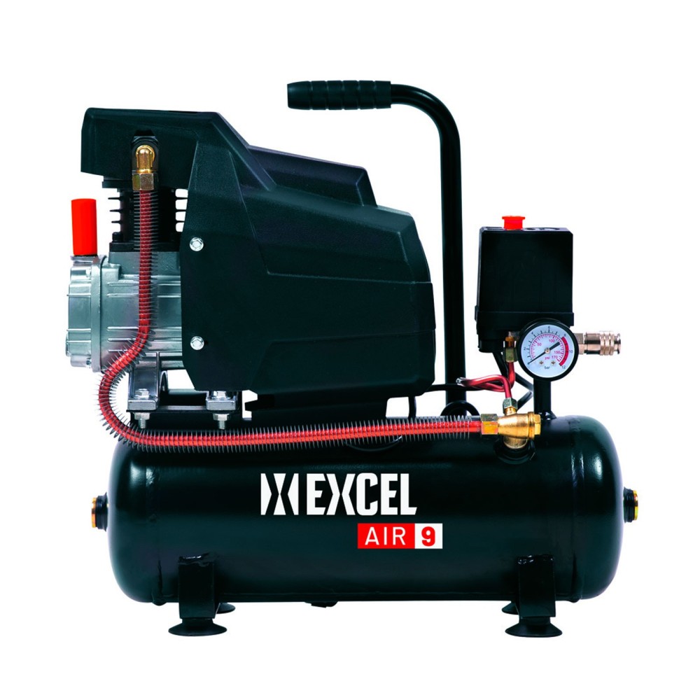 Compressore coassiale lubrificato Excel Air 9 monofase 9 litri